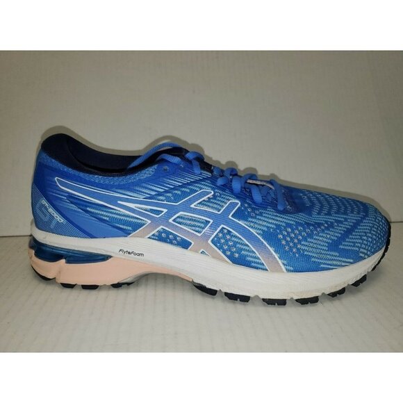 ASICS WOMEN RUNNING SHOES GT-2000 8 1012A591 BLUE COAST WHITE SIZE 9.5 DYNAMIC - Picture 1 of 4